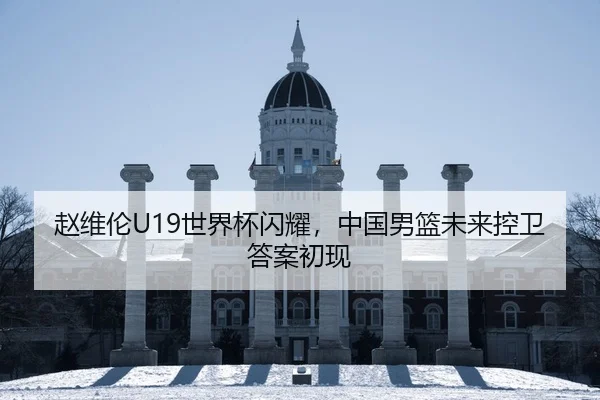 赵维伦U19世界杯闪耀，中国男篮未来控卫答案初现