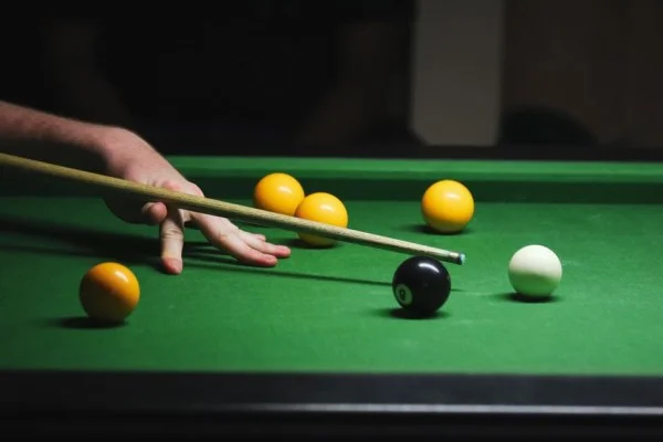 snooker cue action